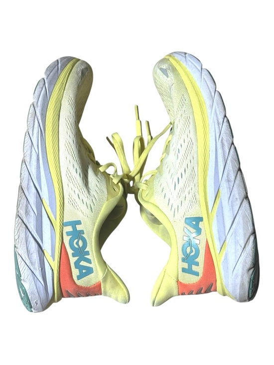 Hoka Shoes - Hoka One One Clifton 8 Yellow Pear Sweet Corn women's size 9 Running Sneakers